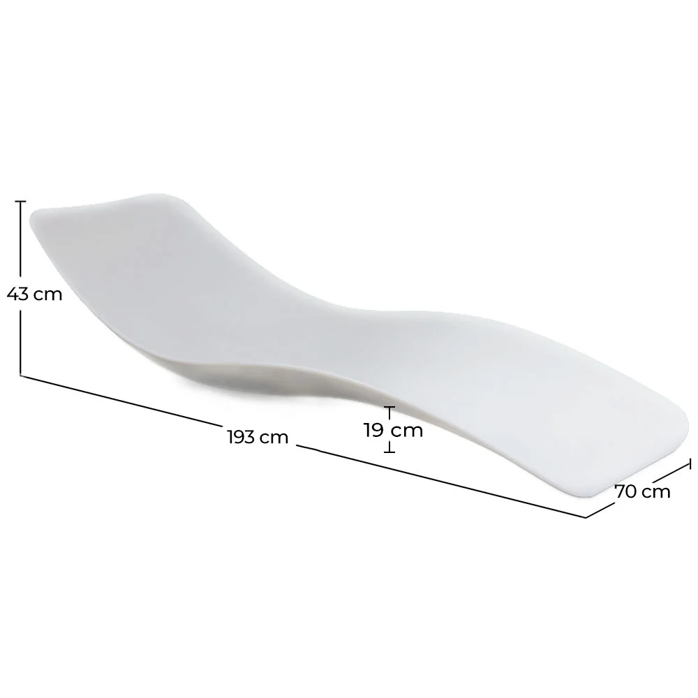 Design Swimming Pool Lounger - Matte White - Hero image 10