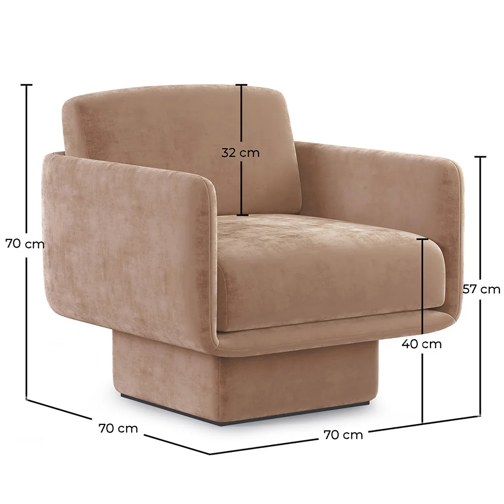 Velvet Upholstered Armchair - Jackson image 10
