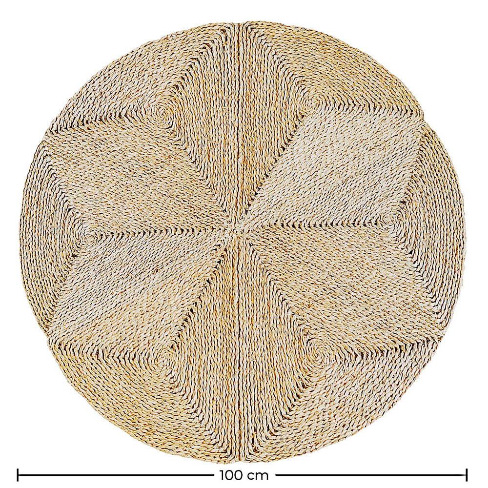 Round Jute Rug - Boho Bali - 100 CM - Gabba image 10