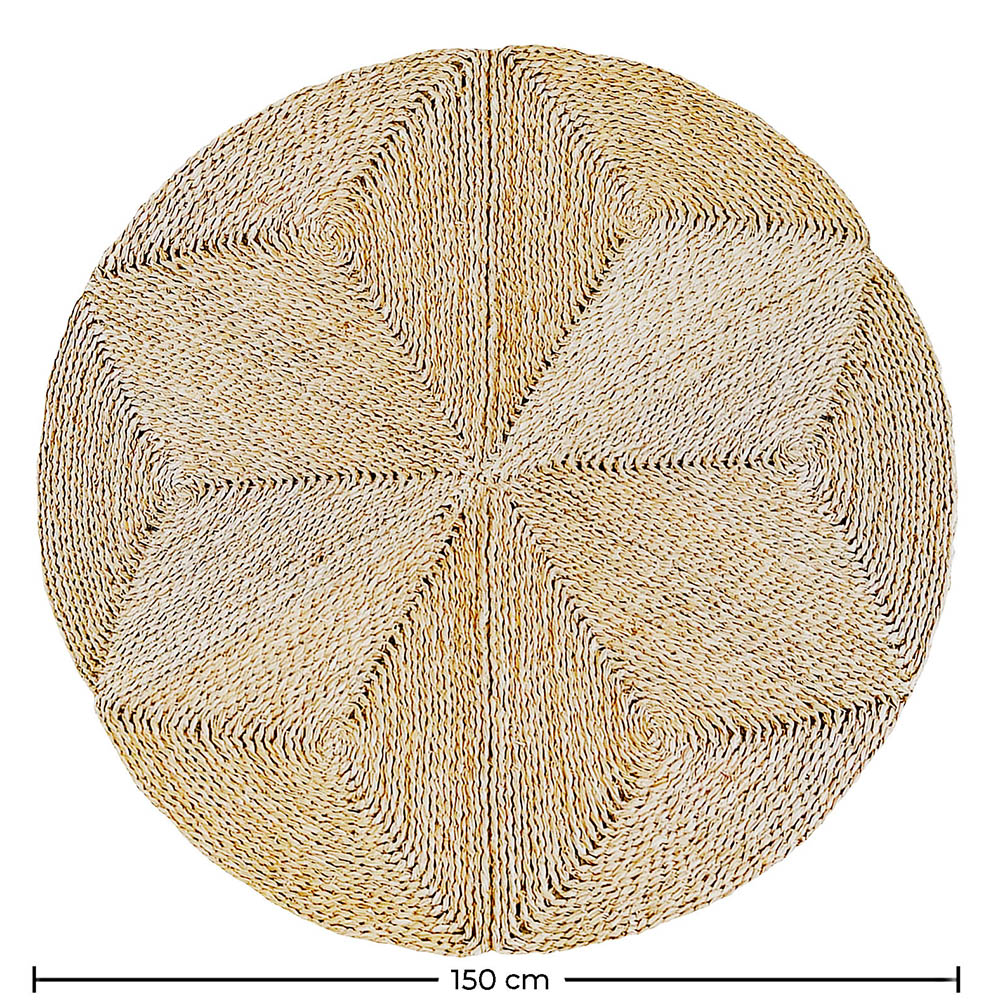 Round Jute Rug - Boho Bali - 150 CM - Gabba image 10