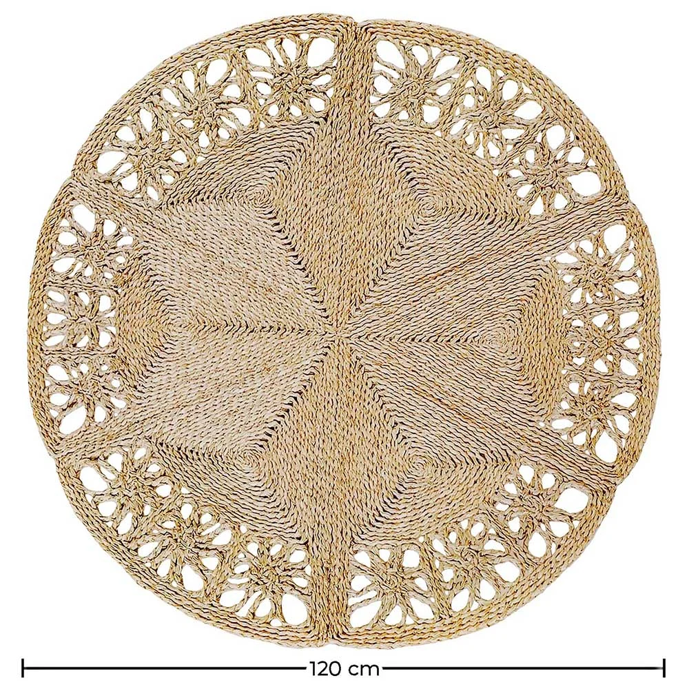 Round Jute Rug - Boho Bali - 120 CM - Bilú image 10