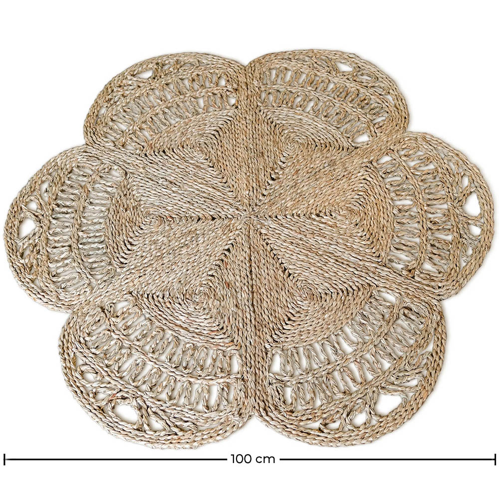 Round Jute Rug - Boho Bali - 100 CM - Niluh image 10