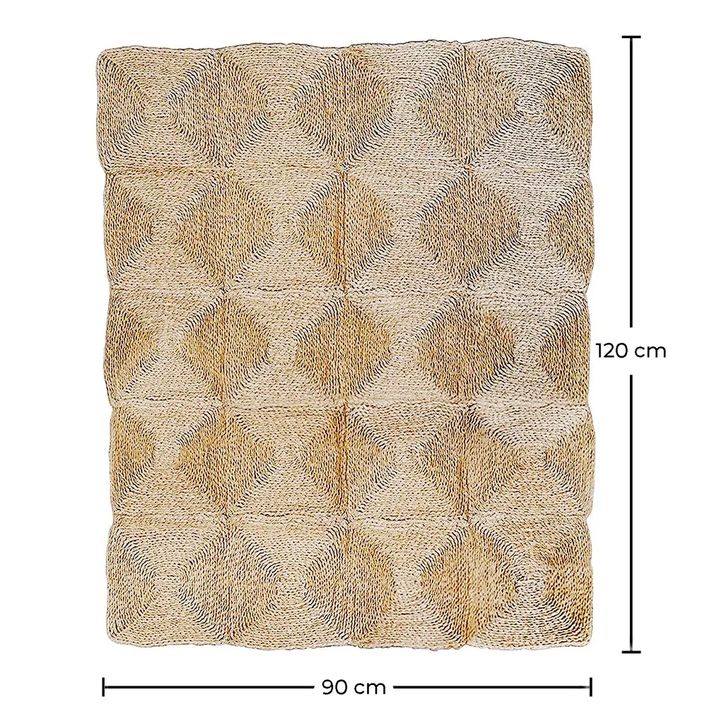 Rectangular Jute Rug - Boho Bali - 90x120 CM - Lubya image 10