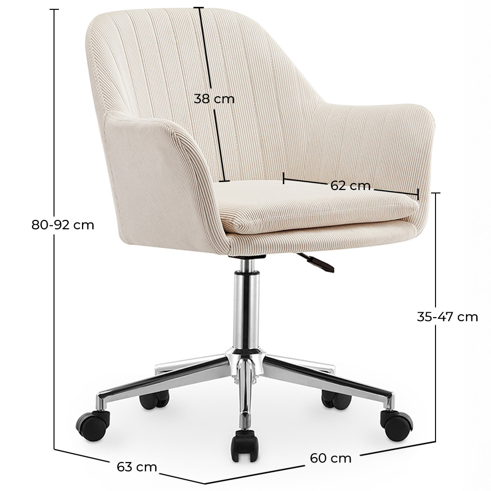 Swivel Office Chair with Armrests - Lumby image 10