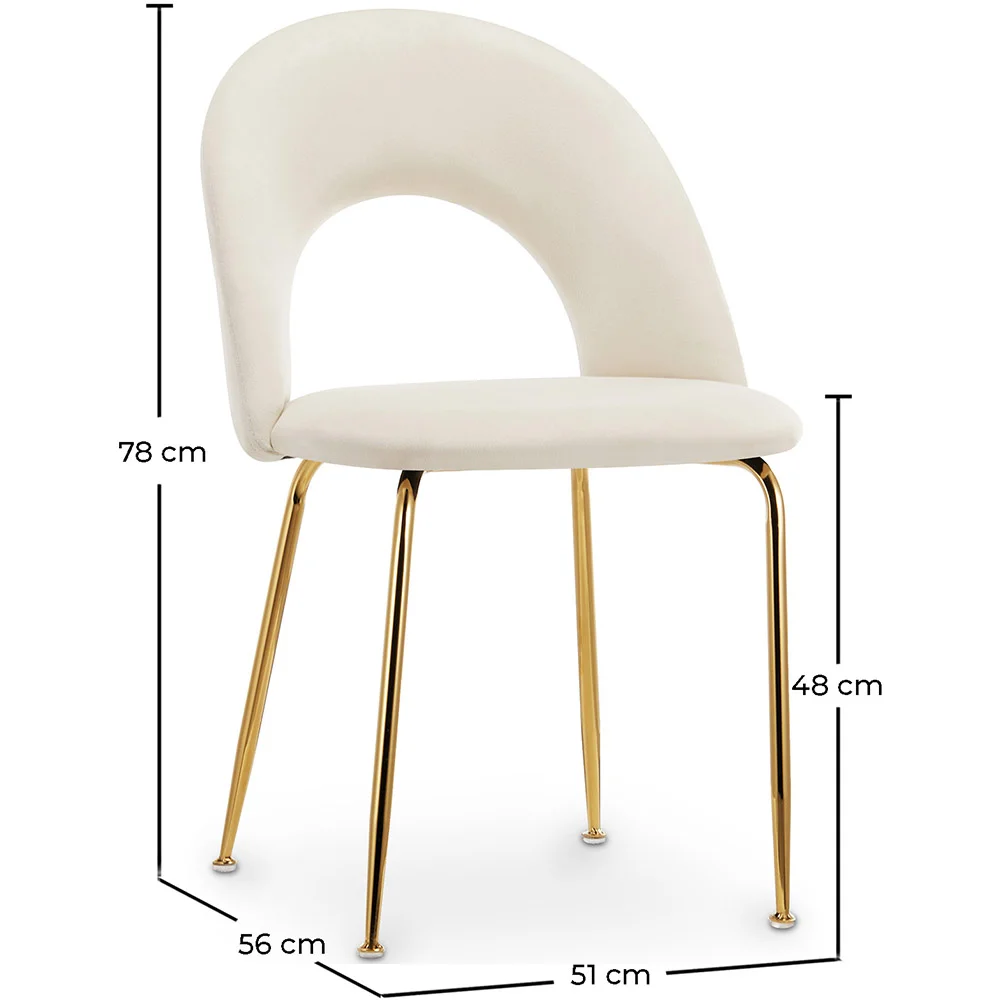 Dining Chair - Upholstered in Velvet - Amarna image 10