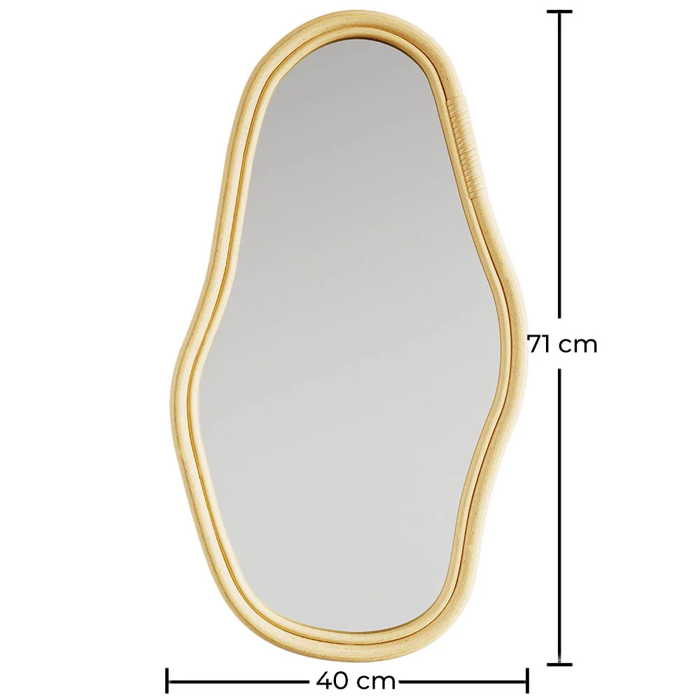 Wall Mirror in Rattan - 71 CM - Kala image 10