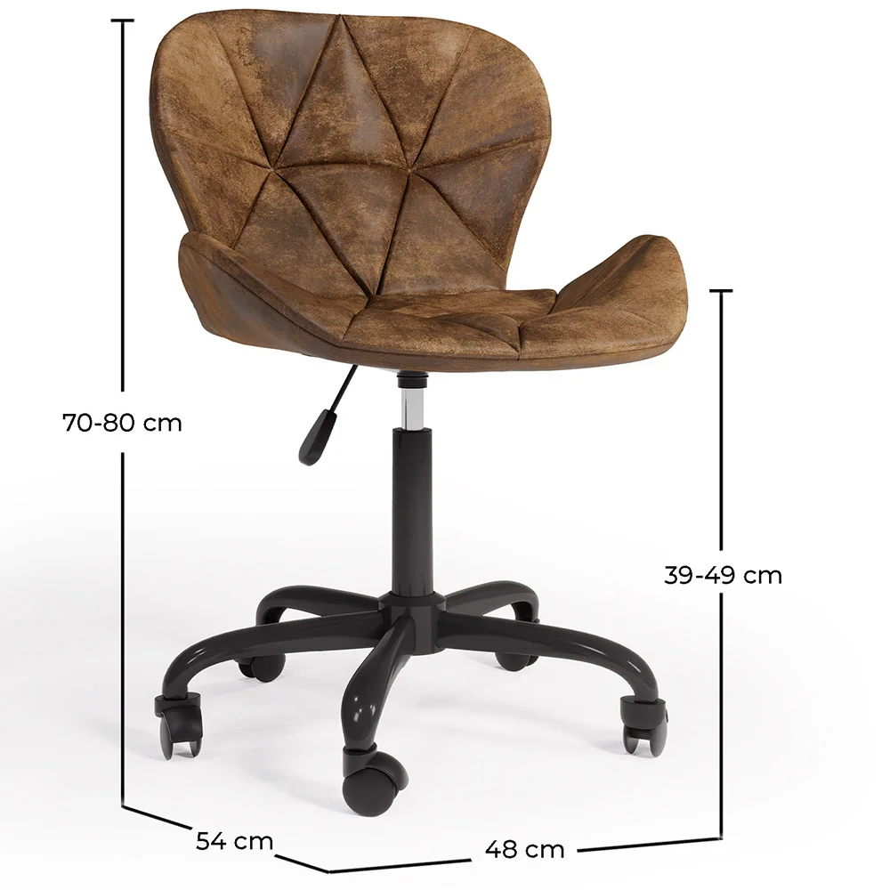 Vintage Office Chair - Vegan Leather - Delare image 10