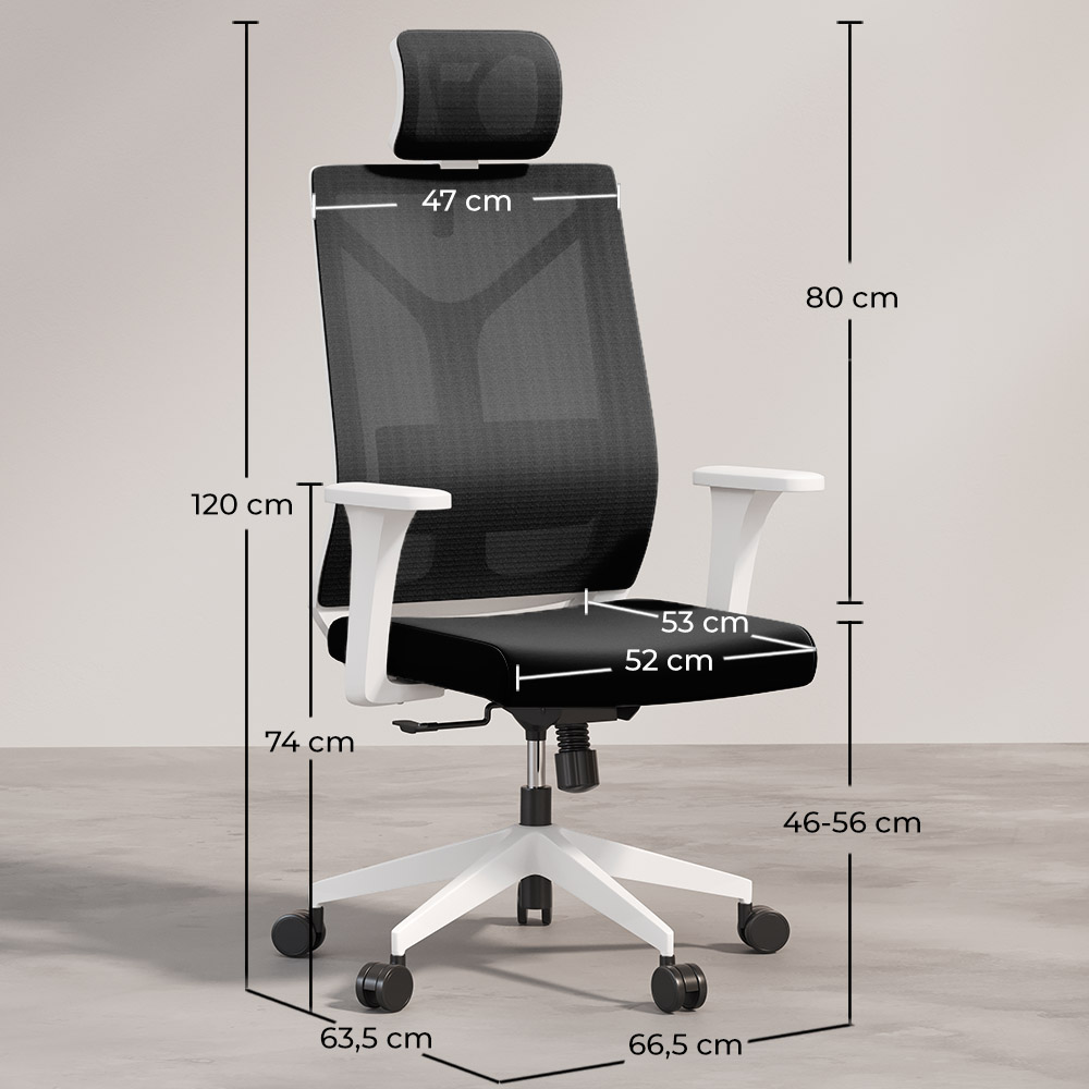 Ergonomic Office Chair with Wheels and Armrests - Ergal image 10