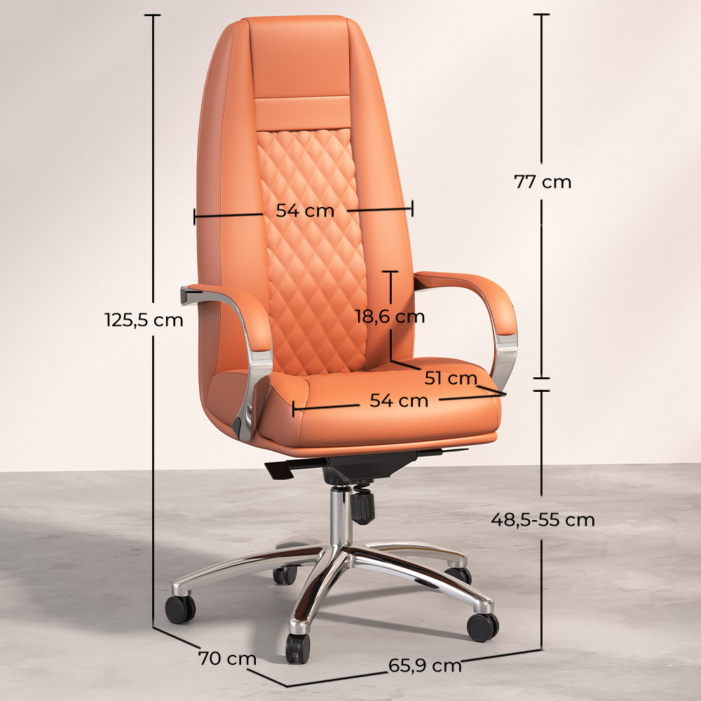 Ergonomic Office Chair with Wheels and Armrests - Manga image 10