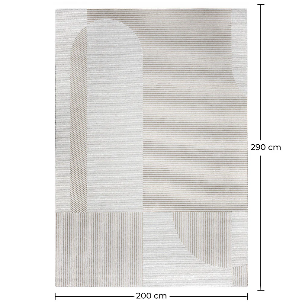 Rug Large Contemporary Modern Design - Beige (290x200 cm) - Spere image 10