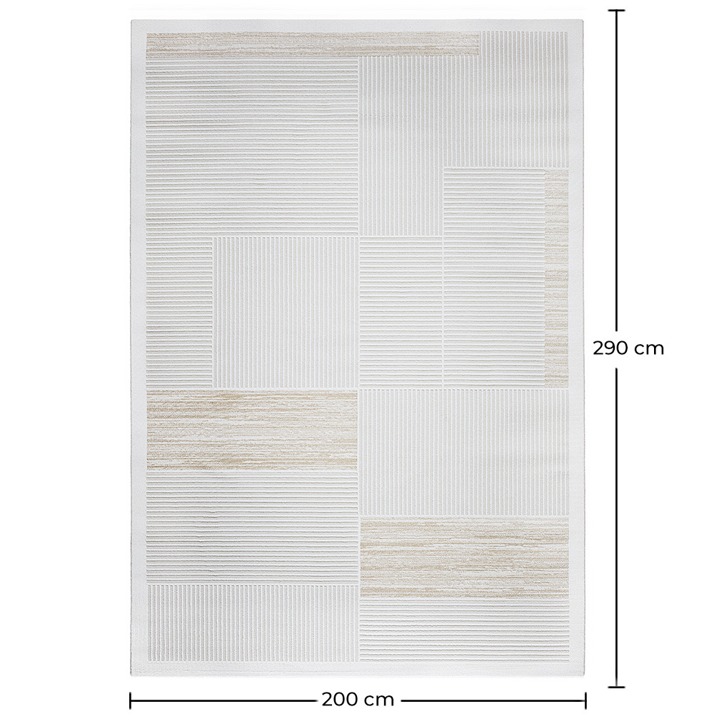 Rug Large Contemporary Modern Design - Beige (290x200 cm) - Pestra image 10