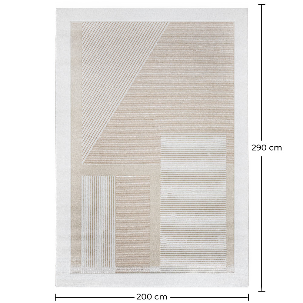 Rug Large Contemporary Modern Design - Beige (290x200 cm) - Terna image 10