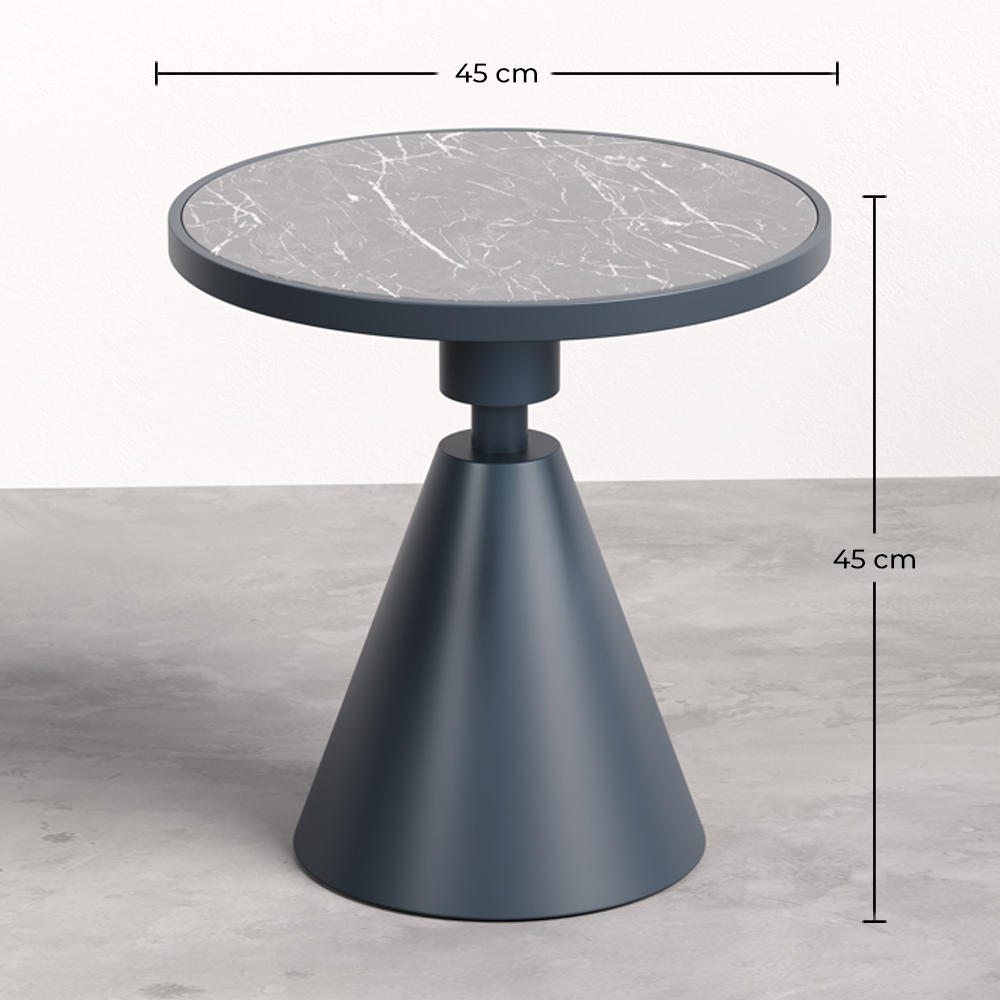 Side Table Metal and Slate - Jackie image 10