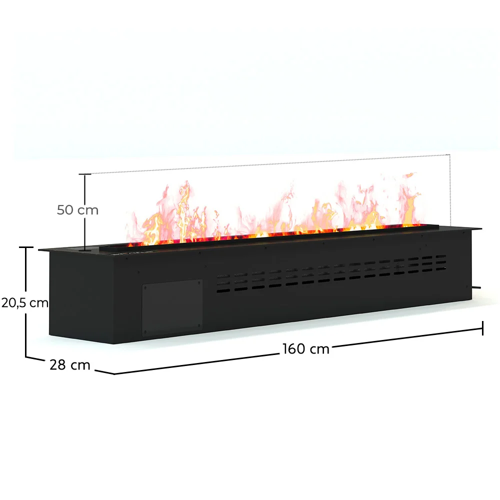 Decorative Electric Fireplace with Water Vapor Flame - 160CM image 10