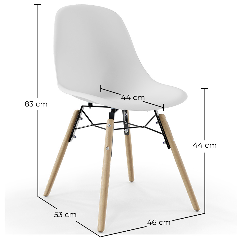 Dining Chair - Scandinavian Design - Wooden Legs - Skögur image 10