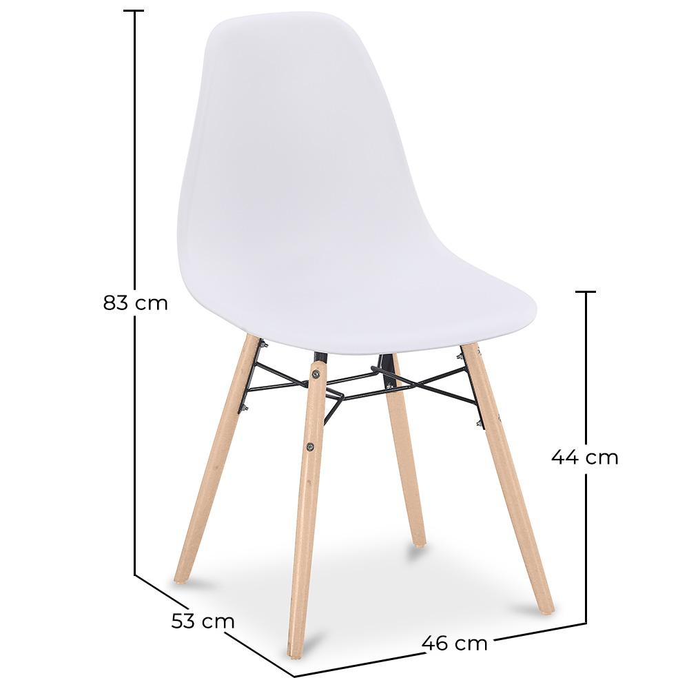Dining Chair - Scandinavian Design - Wooden Legs - Skögur image 10
