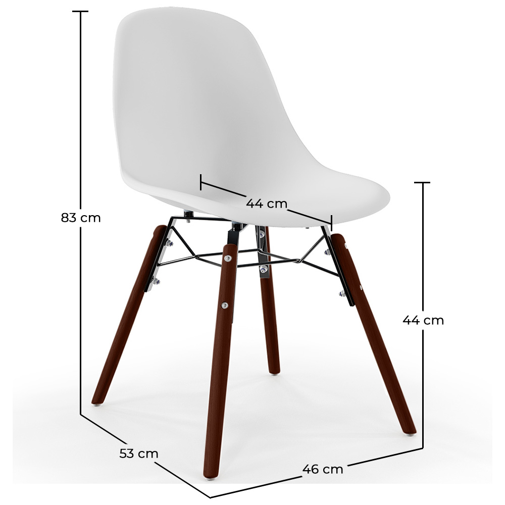 Dining Chairs - Scandinavian Design - Dark Wood Legs - Skögur image 10