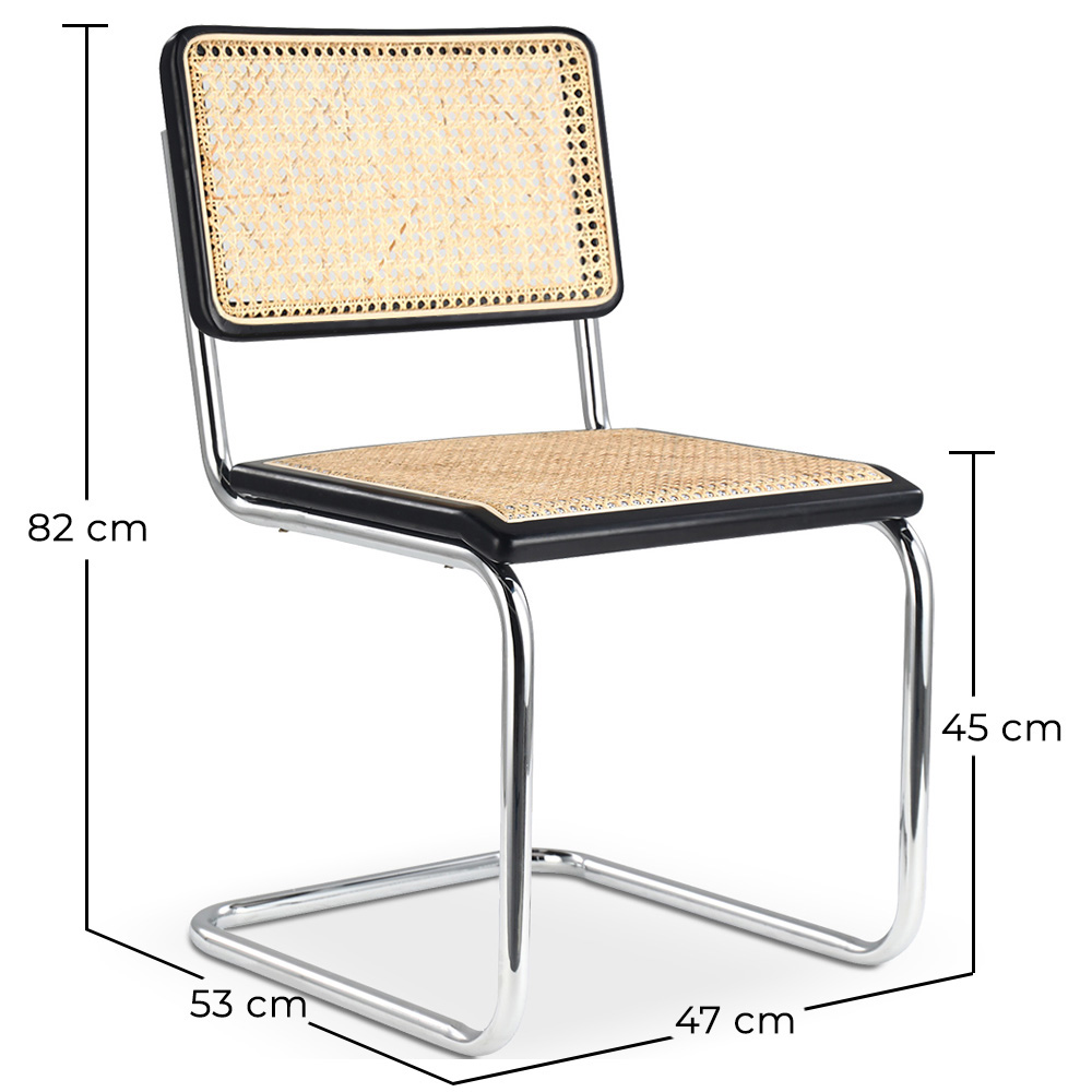 Dining Chair - Vintage Design - Wood and Rattan - New Edition - Bruna image 10