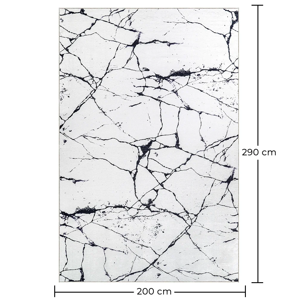 Large Rug with Modern Design Marble Effect – (290x200 cm) – Calico image 10