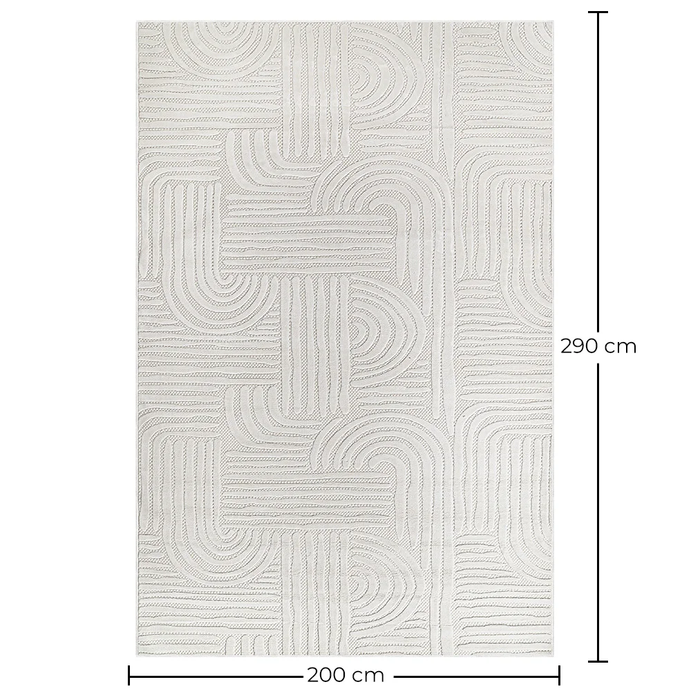 Rug Large Contemporary Modern Design - Beige (290x200 cm) - Arcus image 10