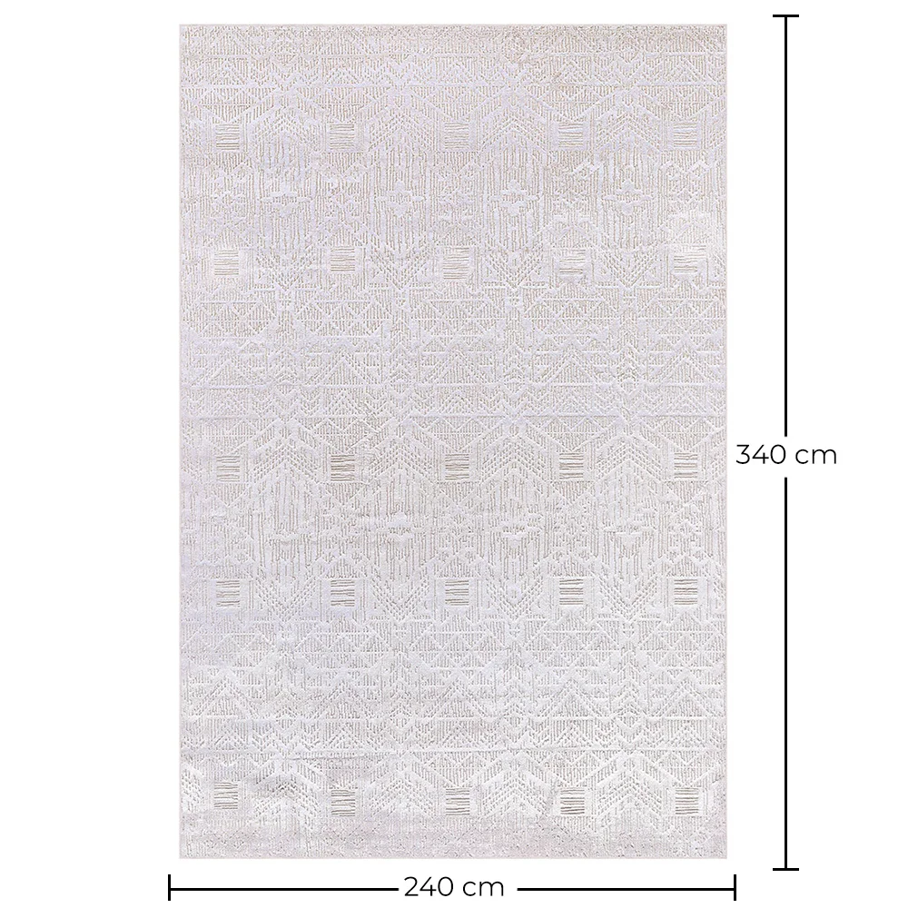 Rug Large Contemporary Modern Design - Beige (240x 340 cm) - Pomona image 10