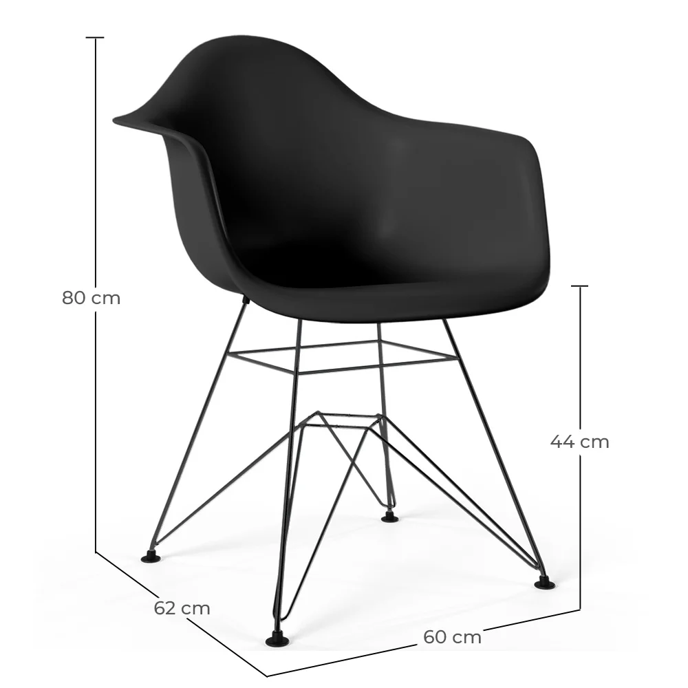 Dining Chair - Scandinavian Design and Black Metal Legs - Nordika image 10
