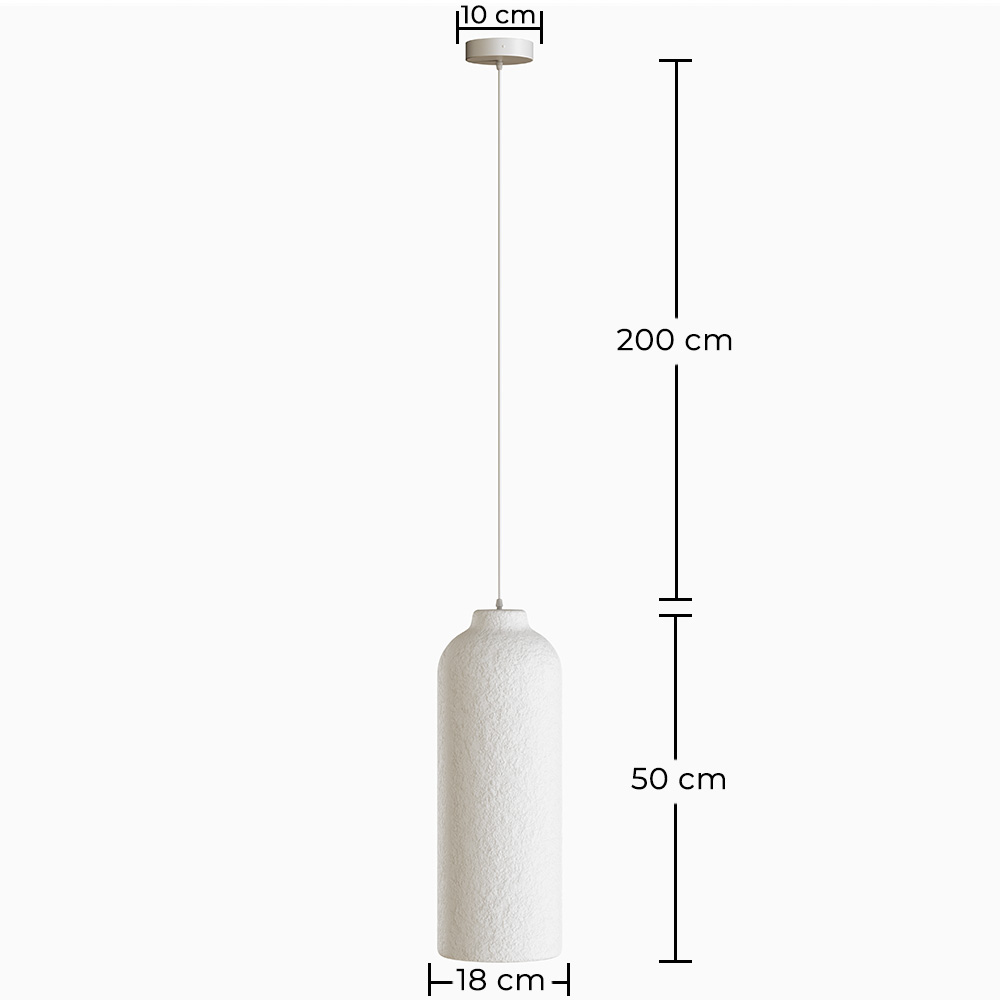Pendant lamp - Minimalist design - Stone-effect finish - Sinur III image 10