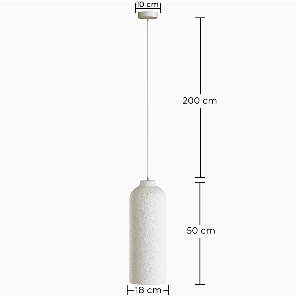 Pendant lamp - Minimalist design - Stone-effect finish - Sinur III image 10