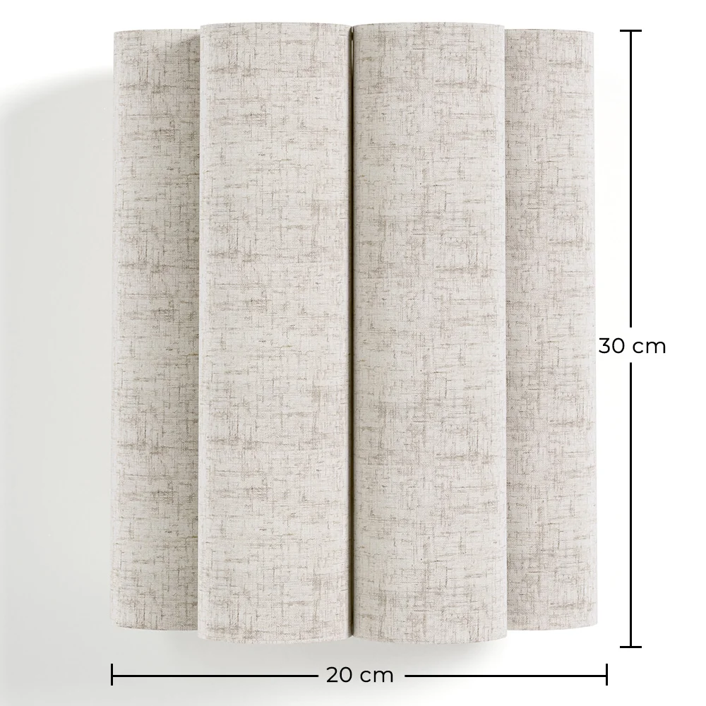 Wall Lamp with Fabric Shade and Aged Gold Structure - Treya image 10