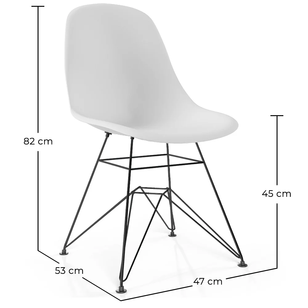 Dining Chair with Metal Legs – Modern Design – Denisse image 10