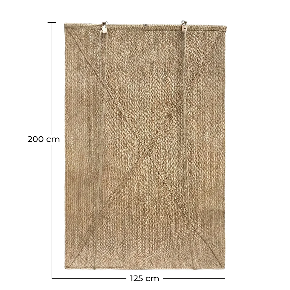 Outdoor Roll-Up Blind 200x125 cm – Seagrass Curtain – Sun Protection and Privacy image 10