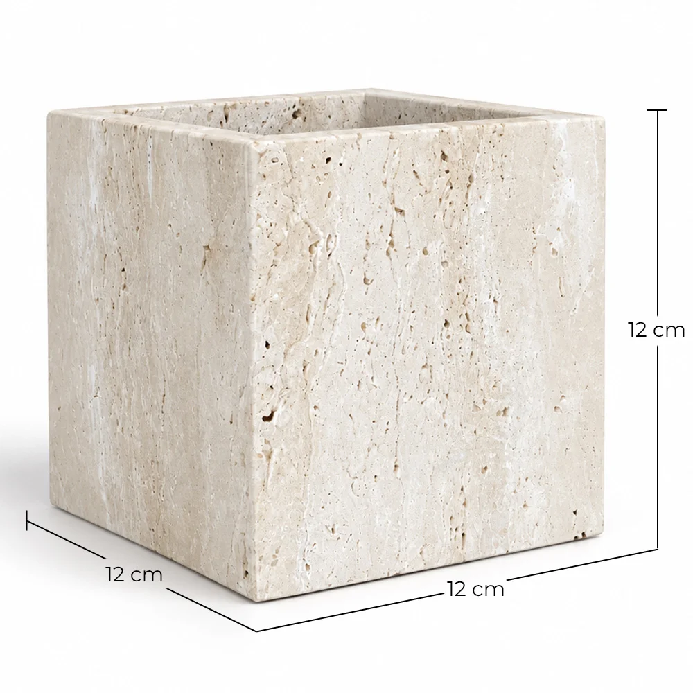 Wall Light – Square Travertine Wall Sconce – Violette image 10