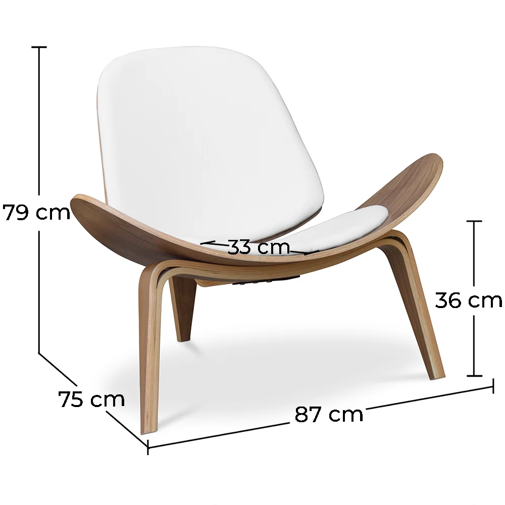 Design Armchair - Scandinavian Armchair - Upholstered in Leather - Lucy image 10