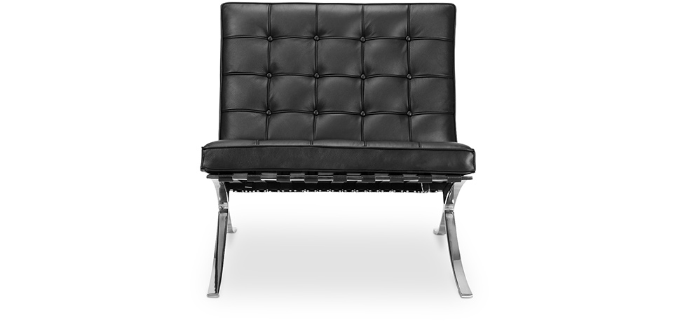 Barcelona Armchair Ludwig Mies Van Der Rohe Faux Leather