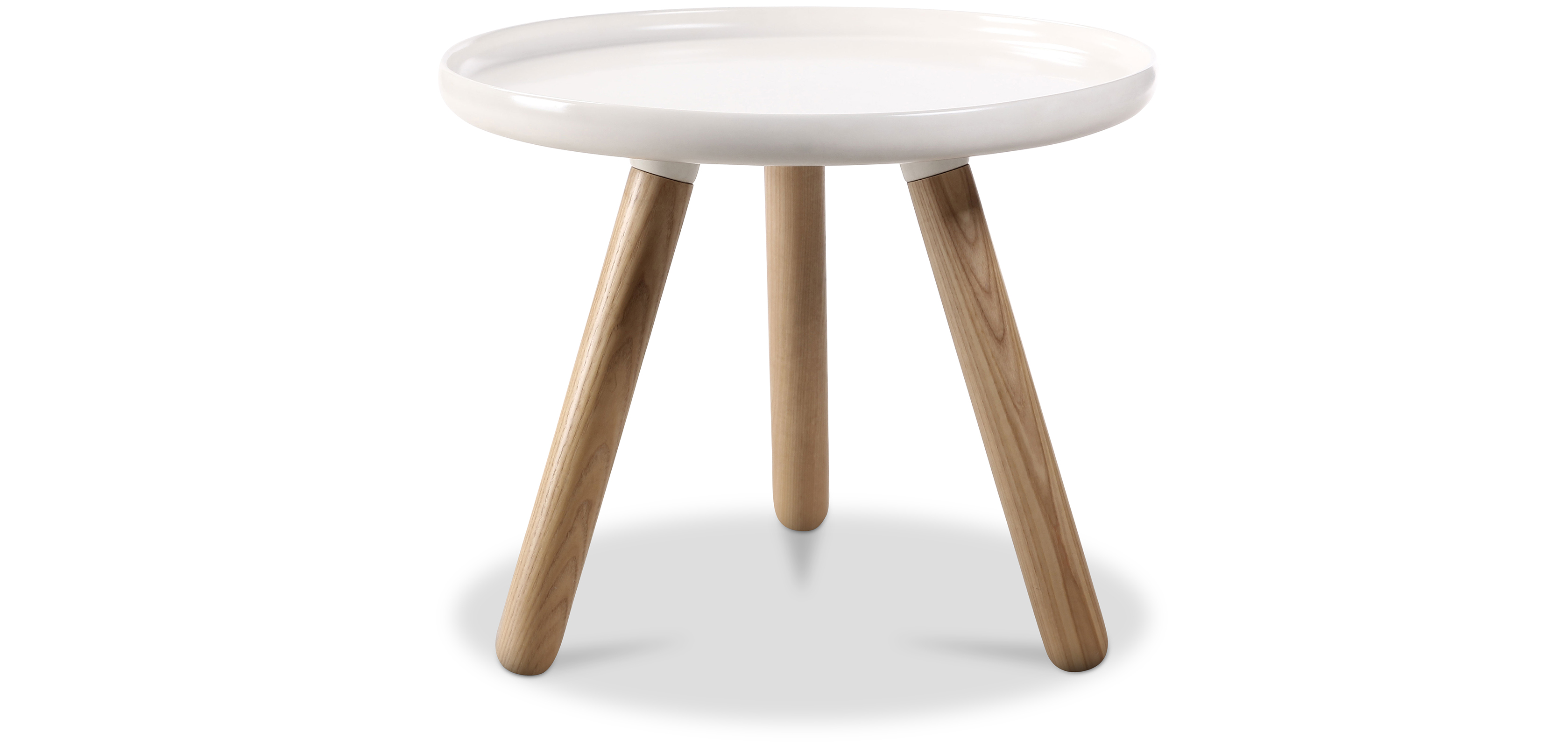 Scandinavian Round Coffee Table Fiberglass