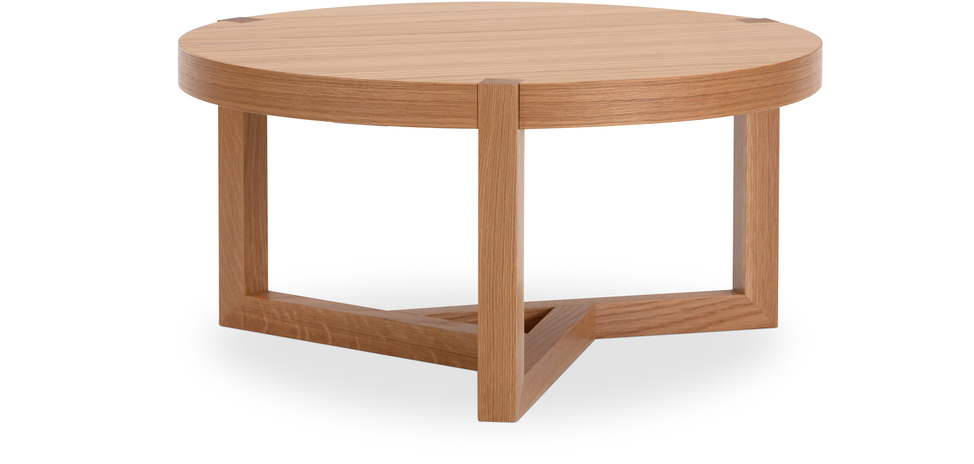 Buy Scandinavian Style Round Coffee Table Natural Wood 58731 In The Uk 