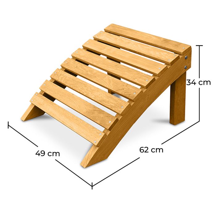 Wooden garden new arrivals footstool