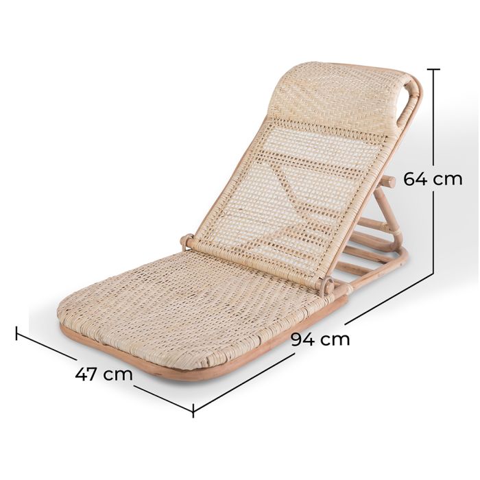 Beach rattan clearance chair