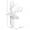 Buy Wall Decoration - White Deer Head - Uka White 55737 with a guarantee
