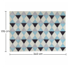Buy Rhombus Design Rug - Wool - Wally Blue 58284 at Privatefloor