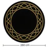 Round Design Wool Rug - 230cm - Etny image 7