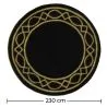 Round Design Wool Rug - Etny image 7