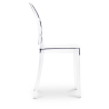 Buy Pack of 4 Dining Chairs Transparent - Victoria Queen Grey transparent 16459 in the United Kingdom