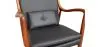 
Wooden Armchair with Armrests - Upholstered in Leather - Annua image 7