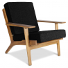 Buy Wooden Armchair with Armrests - Bansy Black 16772 - prices