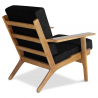 Buy Wooden Armchair with Armrests - Bansy Black 16772 in the United Kingdom