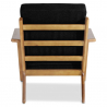 Buy Wooden Armchair with Armrests - Bansy Black 16772 home delivery