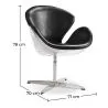 
Armchair with Armrests - Aviator Style - Upholstered in Leather - Via image 7