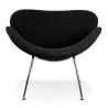 Designer Armchair with Footrest - Upholstered - Chunk image 7