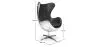  Design Armchair with Armrests - Egg Design - Leather and Metal - Cocoon image 7